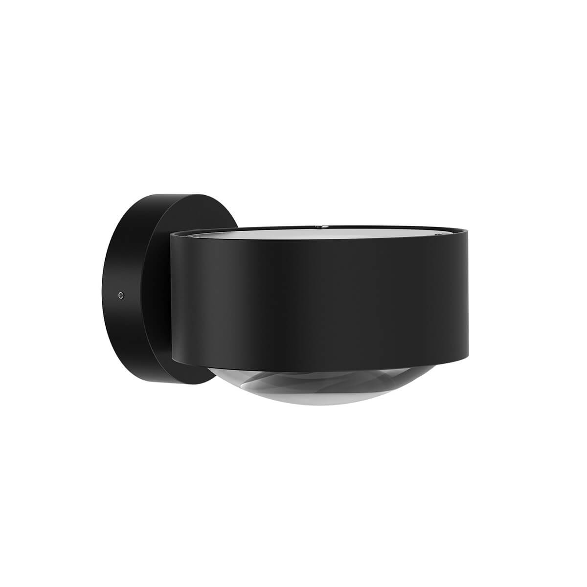Top Light Puk Maxx Wall LED Wandleuchte, Gehäuse, schwarz matt (Black Edition), mit Linse klar / Glas satiniert (nicht inbegriffen)
