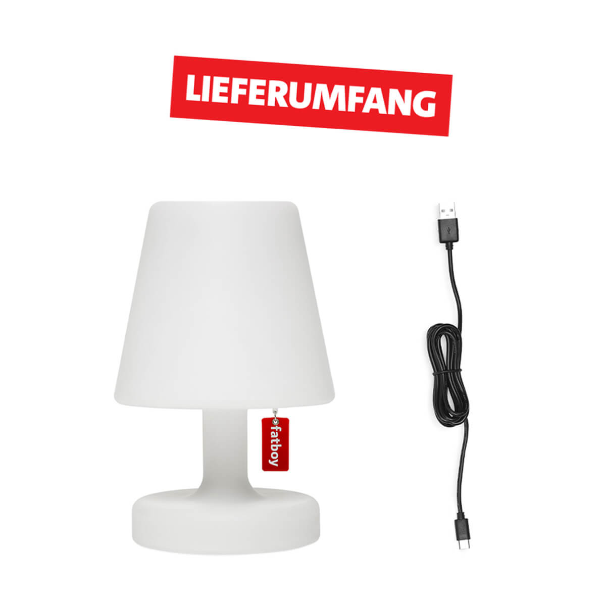 Fatboy Edison the Petit LED Akkuleuchte, Lieferumfang