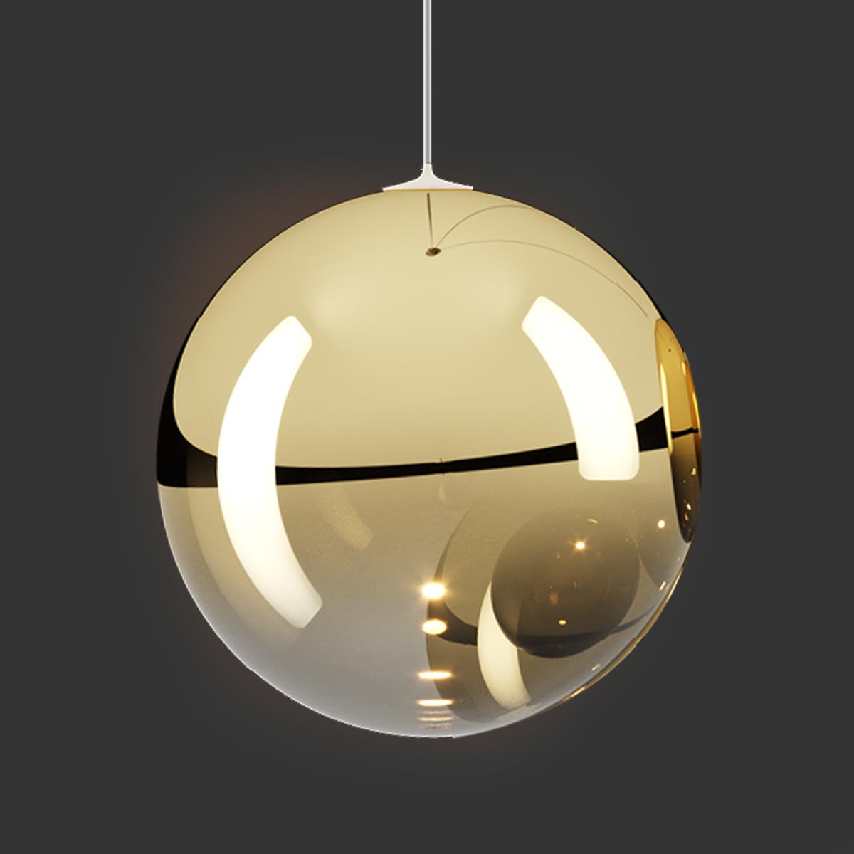 Lodes Random Solo 28 LED Pendelleuchte, Gold