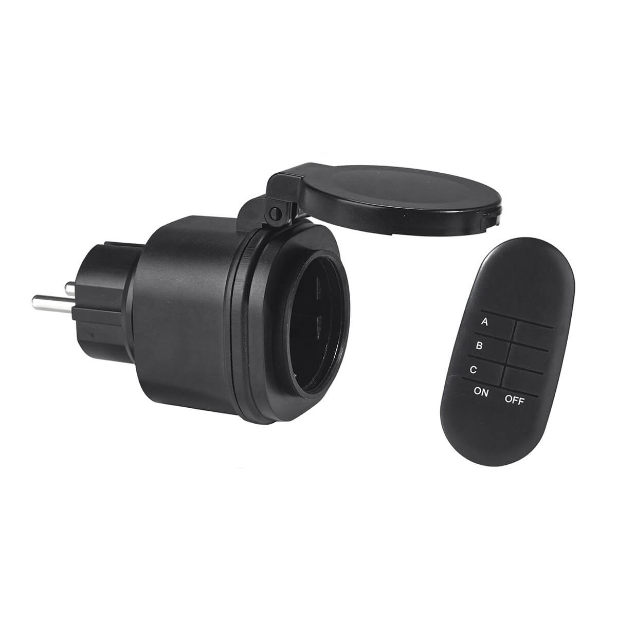 PR Home Fernschalter für Outdoor, schwarz Fernschalter für Outdoor