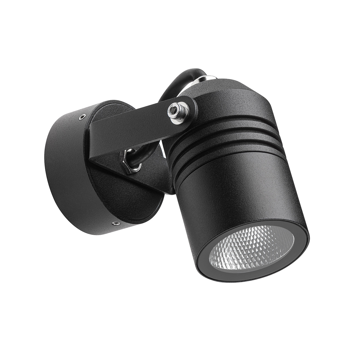 LCD Außenleuchten 5019 LED Wandstrahler, schwarz (ausgeschaltet)