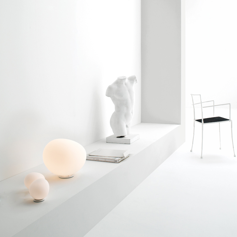 Foscarini Gregg Piccola Tavolo und Gregg Media Tavolo, bianco (weiß)