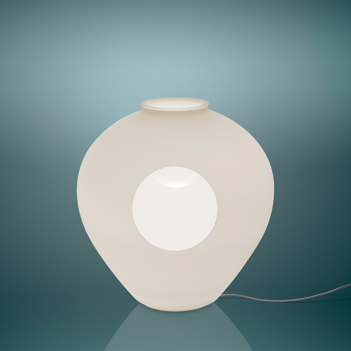 Foscarini Madre LED Tavolo & Vase, bianco (weiß)