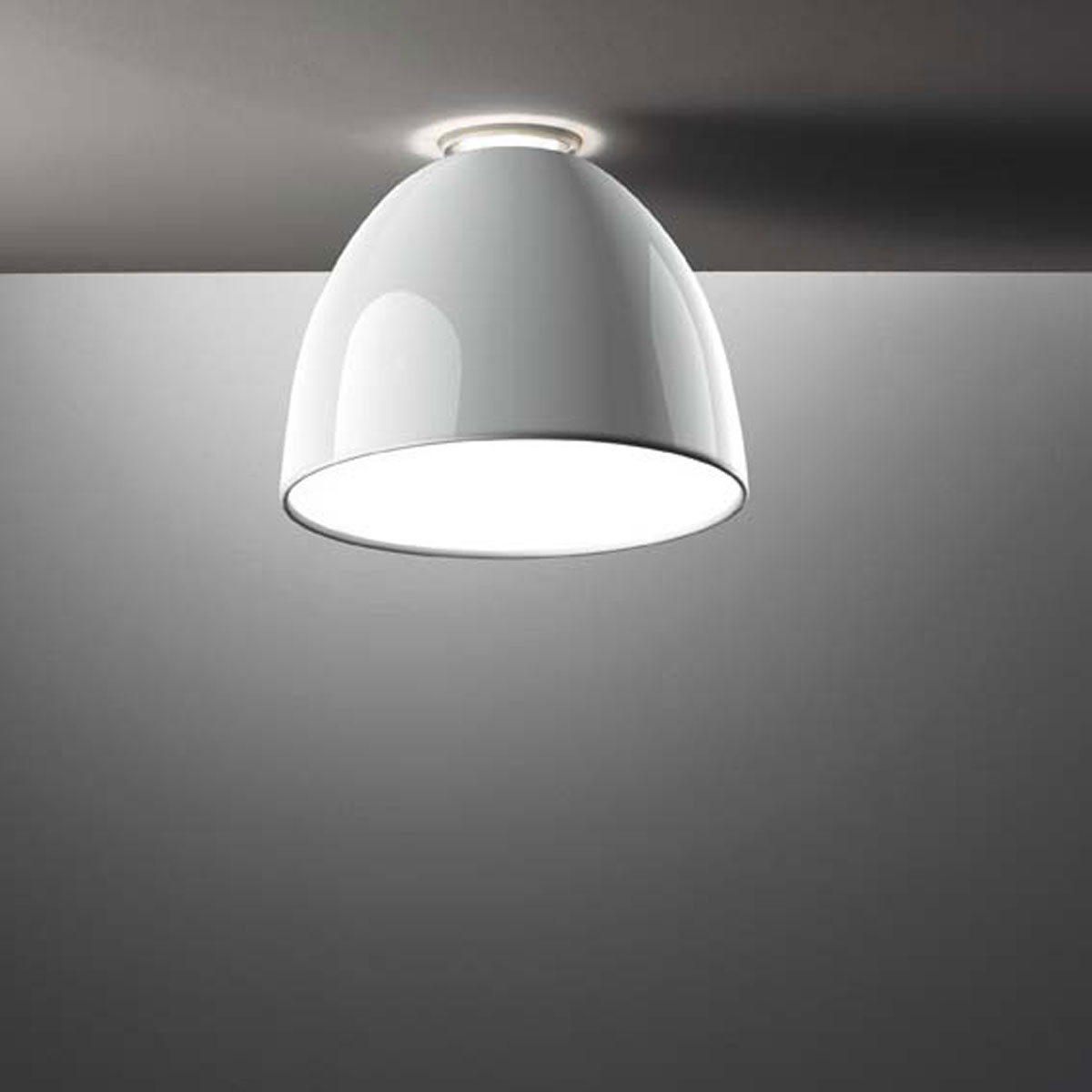 Artemide Nur Mini Gloss LED Soffitto, weiß glänzend