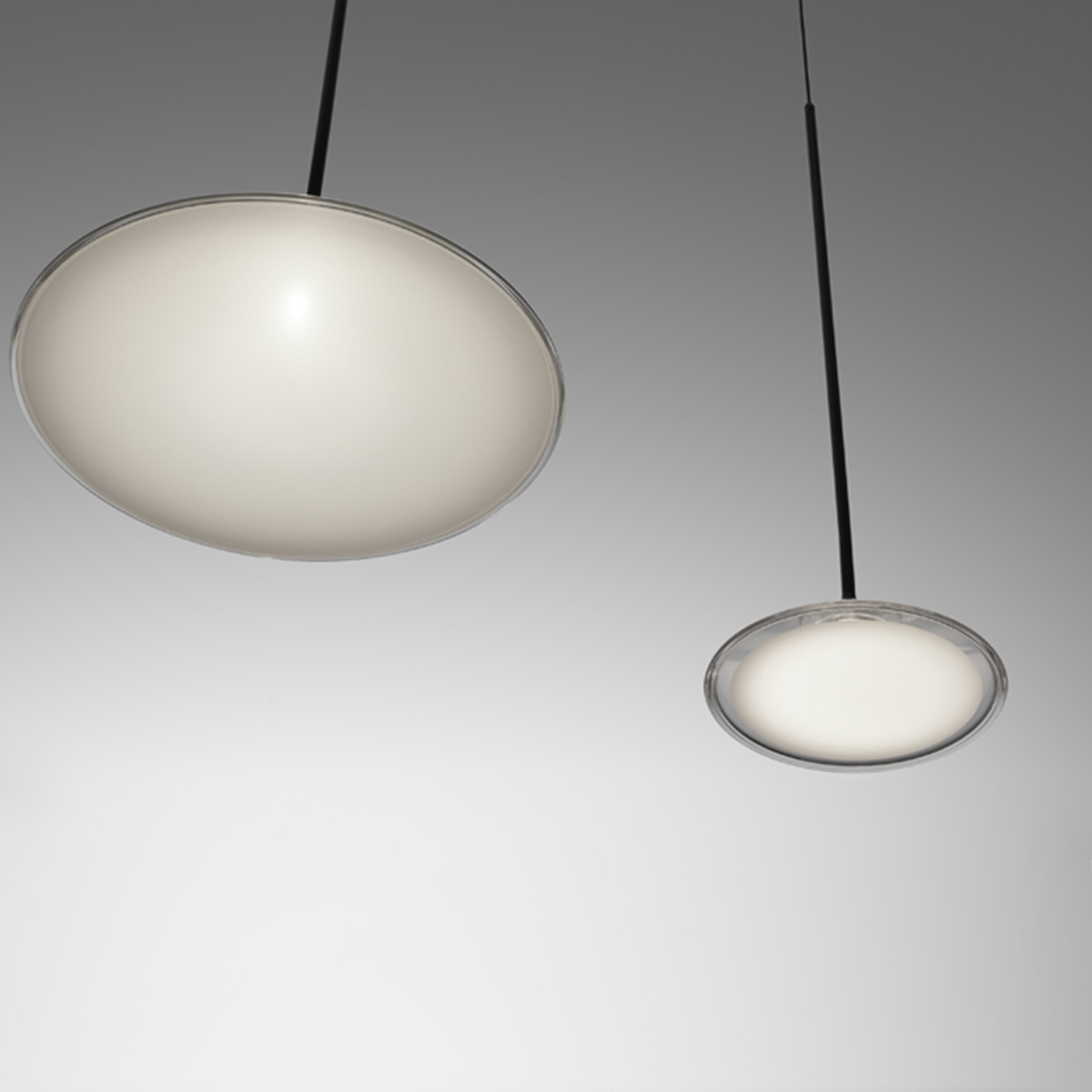 Artemide Orsa LED Sospensione, Ø: 21 cm, nicht dimmbar und Ø: 35 cm, dimmbar