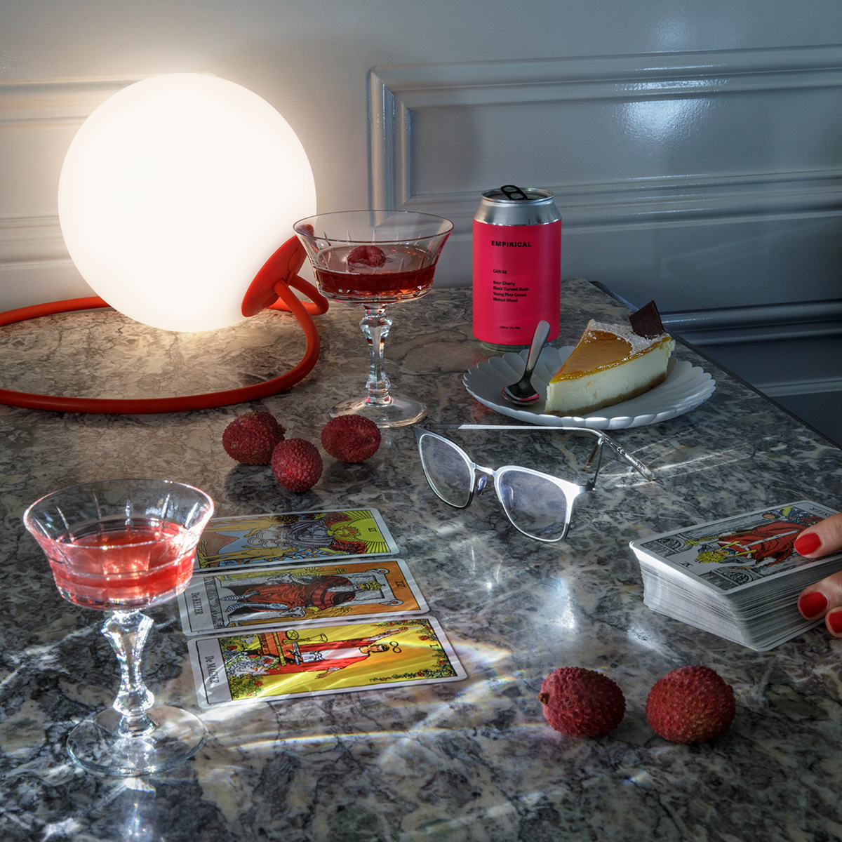 Fatboy Bolleke LED Akku-Pendelleuchte, rot