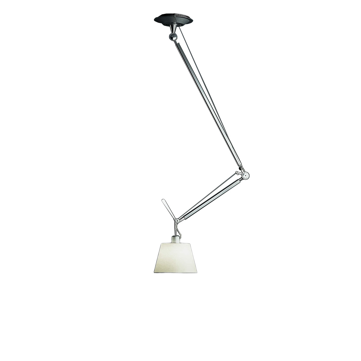 Artemide Tolomeo Sospensione Decentrata, Pergament, Ø: 24 cm