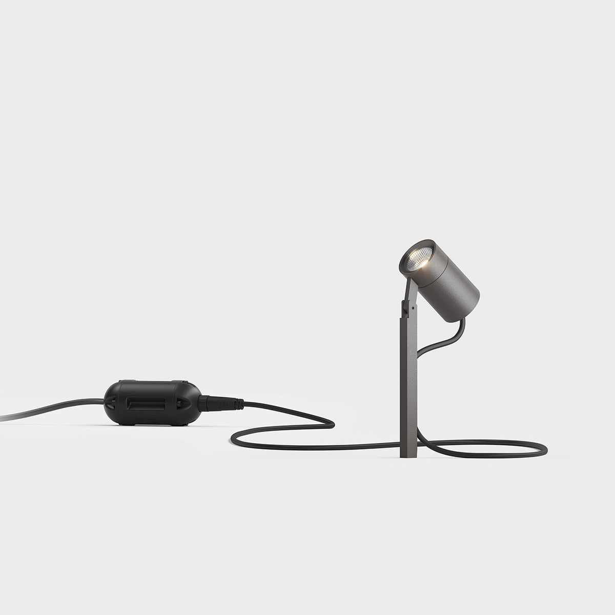 IP44.DE Piek mini LED Spießstrahler, cool brown (braun)