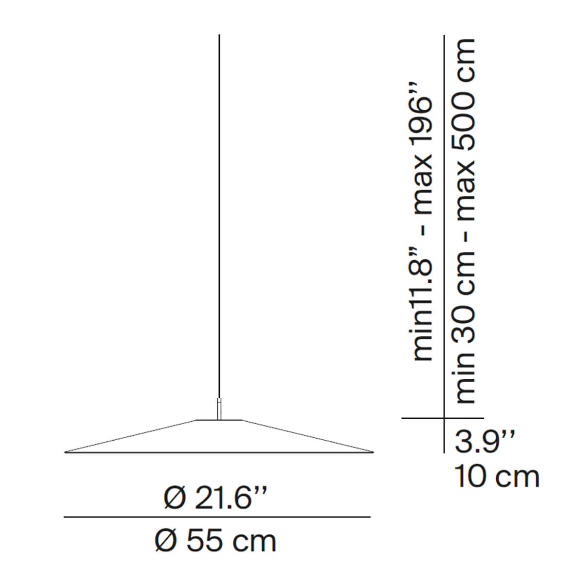 Koinè LED Sospensione, Ø: 55 cm