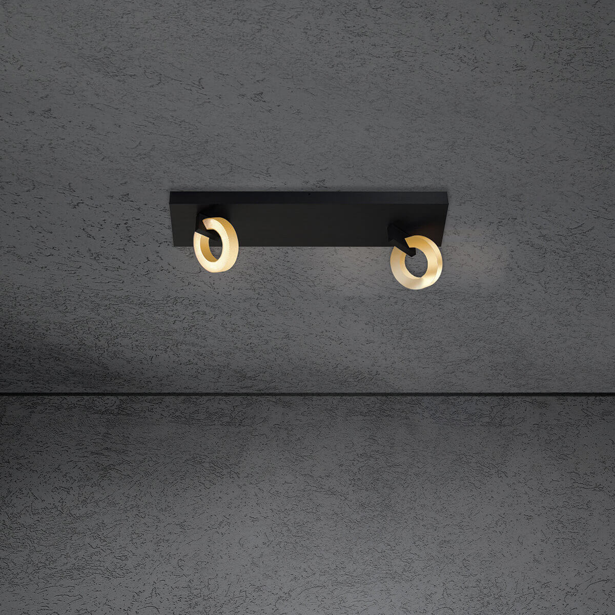 schwarz / Gold eloxal