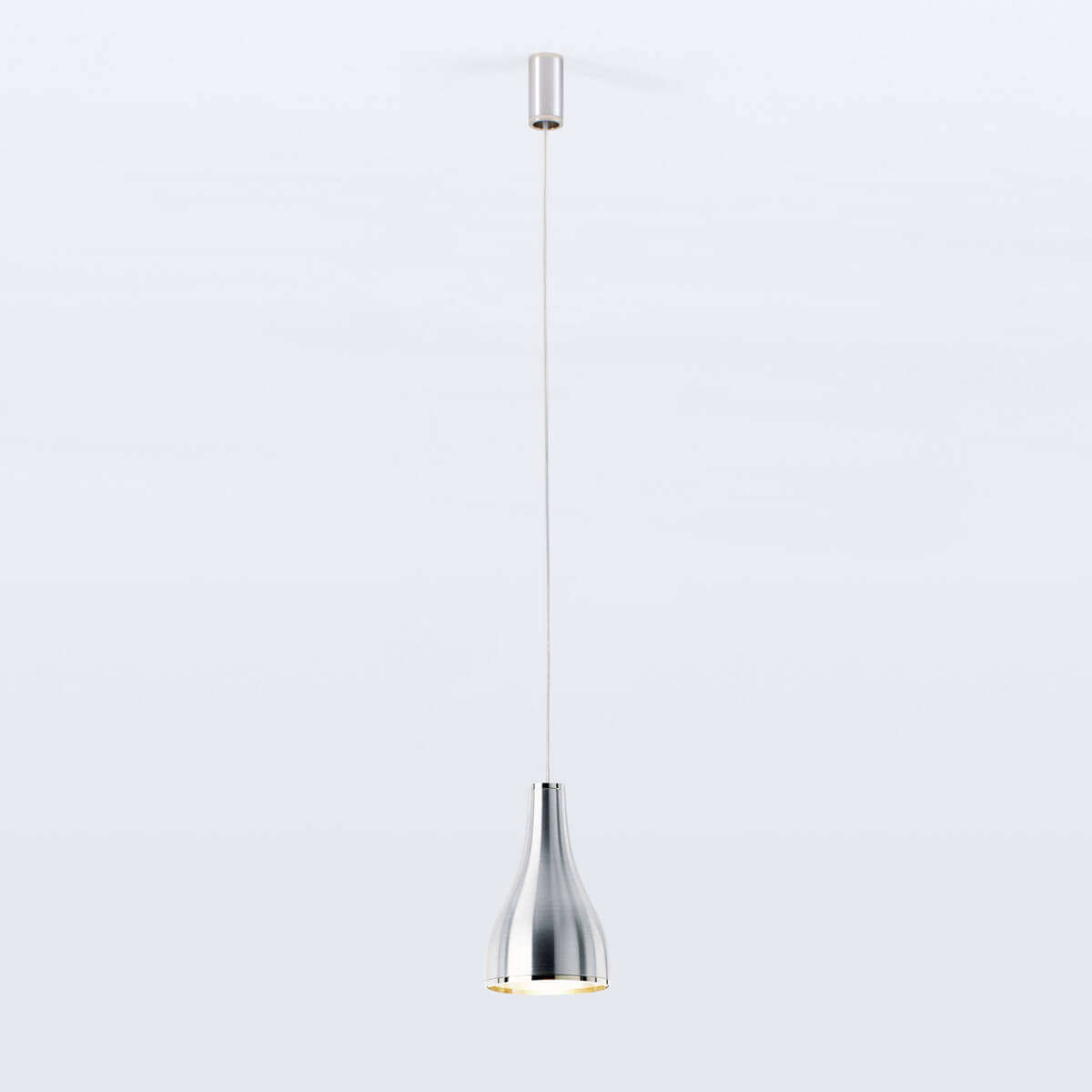 Serien.lighting One Eighty Suspension, S, Ø: 11,5 cm, Aluminium gebürstet