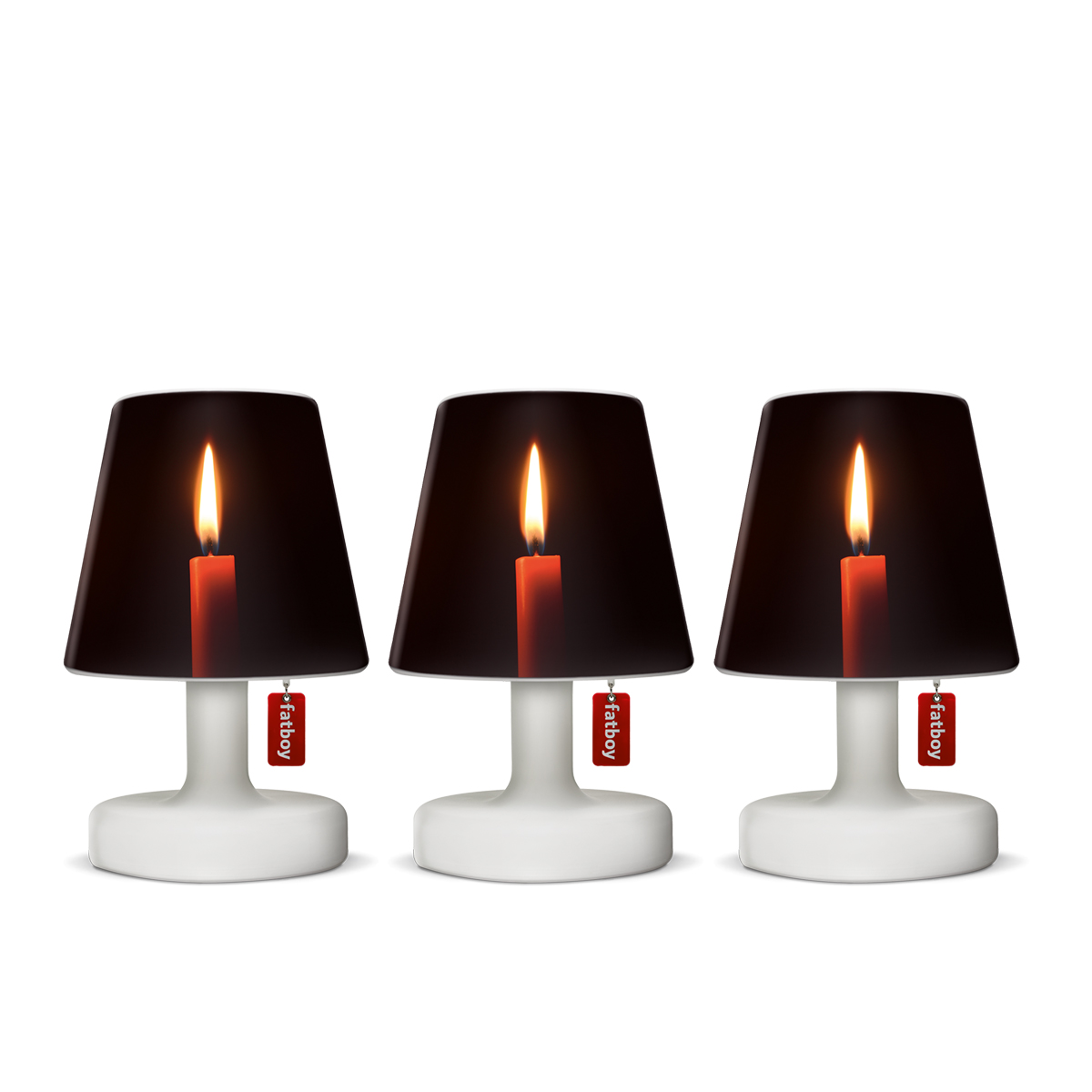 Fatboy Edison the Mini LED Akkuleuchte, 3er-Set, mit Mini Cappies Set Candles