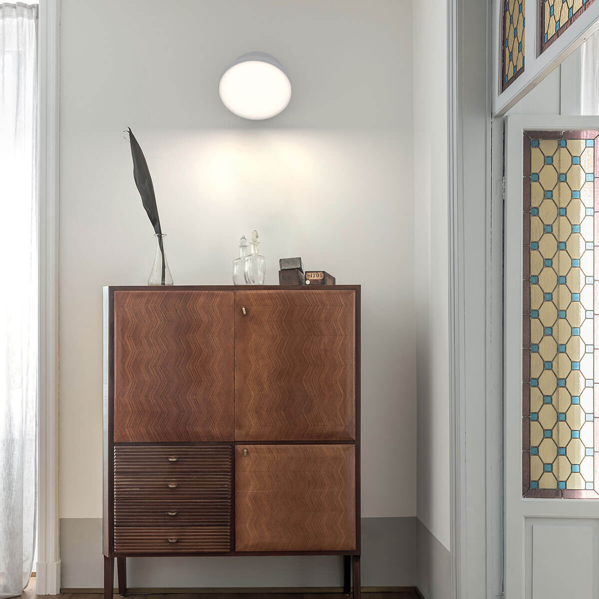 Rotaliana Venere W2 LED Wand- / Deckenleuchte, weiß matt