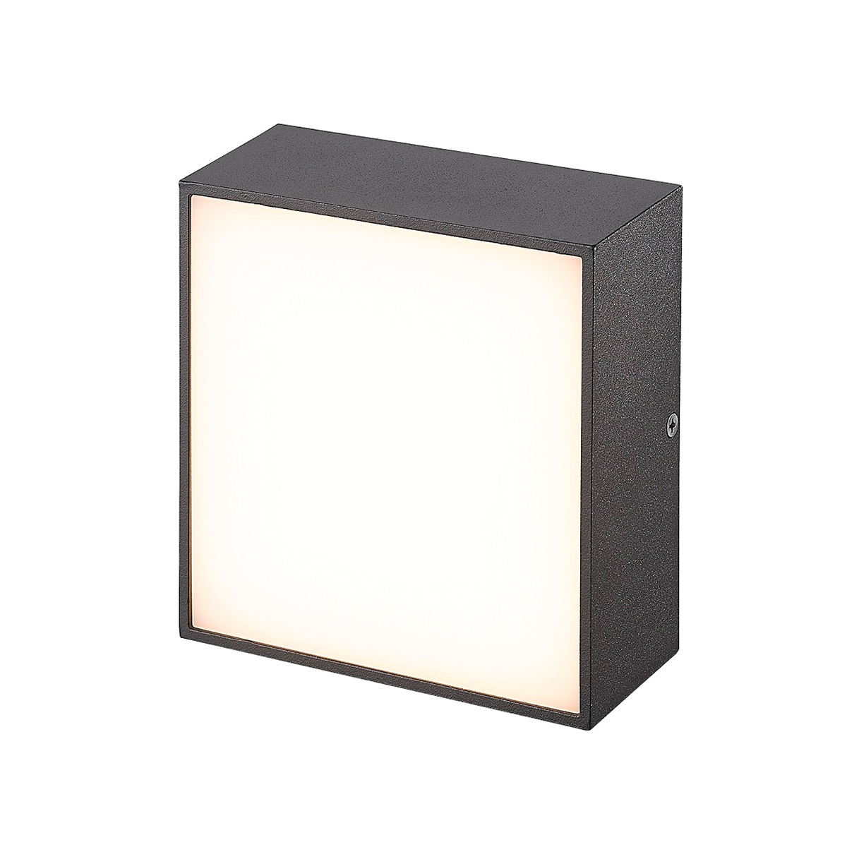 CMD Leuchten 9023/9024 LED Wand- / Deckenleuchte, 14,1 x 14,1 cm, anthrazit
