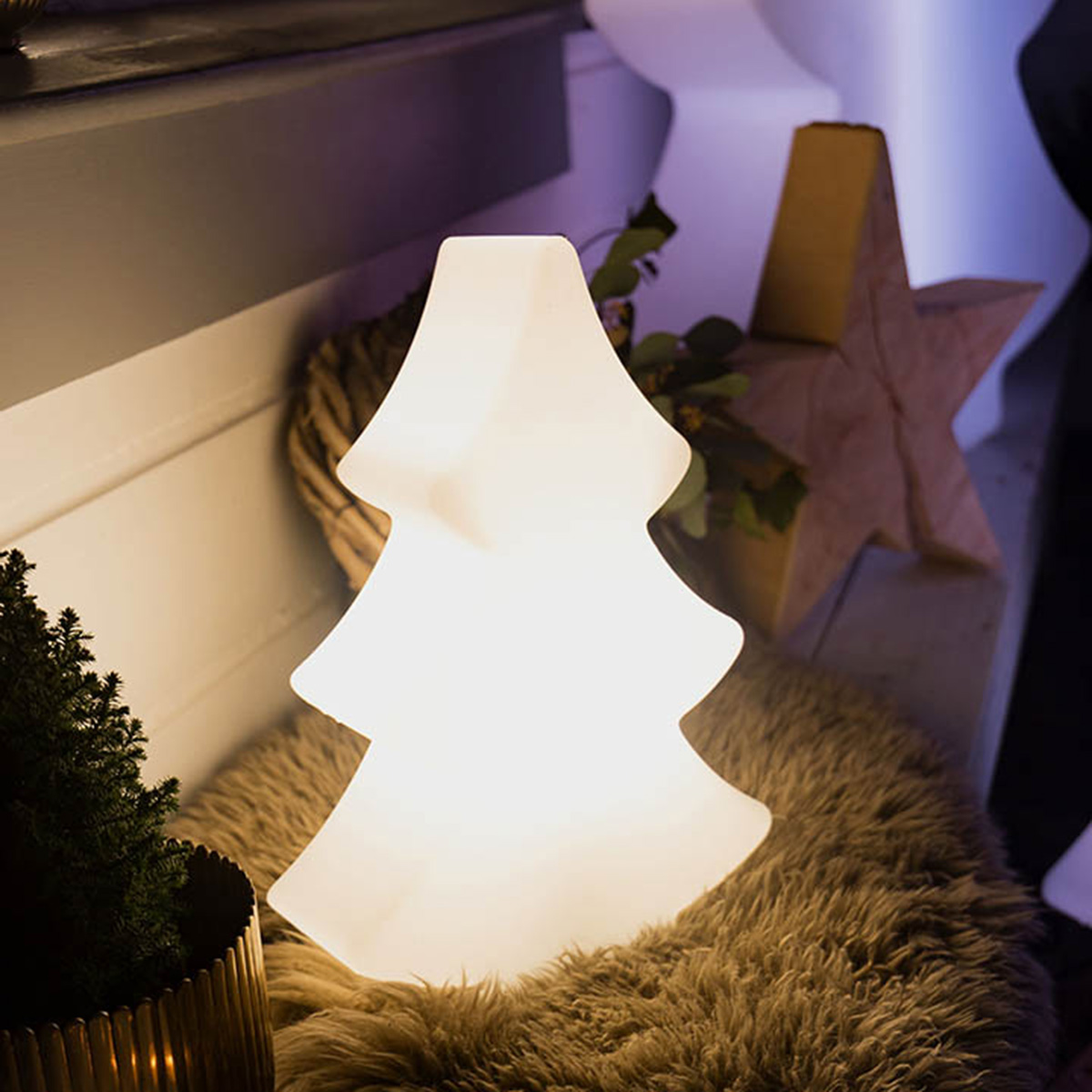 8 seasons design Shining Tree Dekoleuchte, weiß