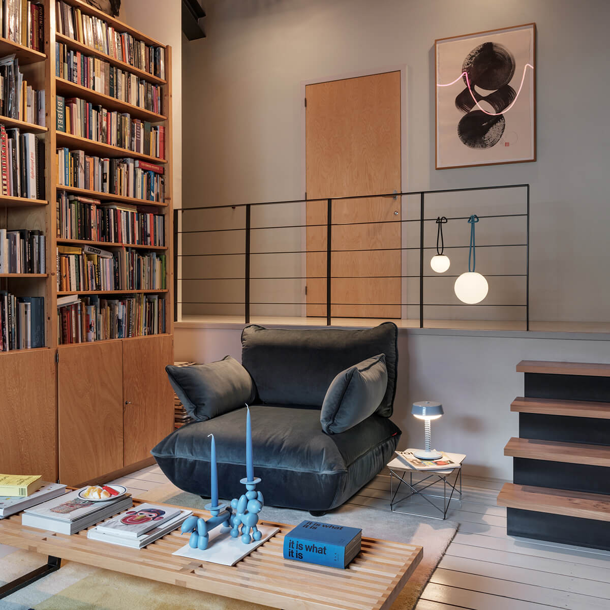 Fatboy Bolleke Mini la Surprise LED Akku-Pendelleuchte und Bolleke LED Akku-Pendelleuchte, anthrazit