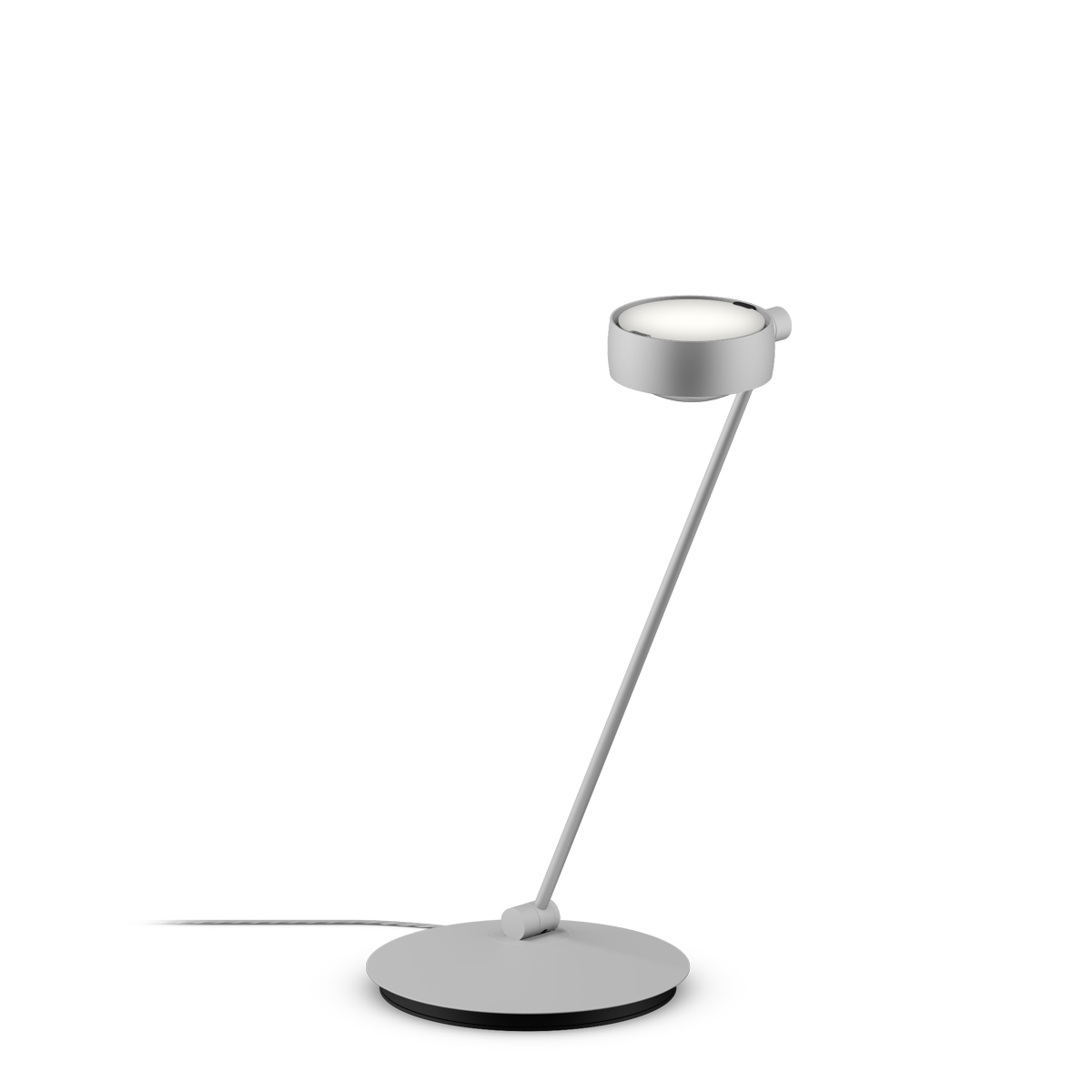 Occhio Sento E tavolo LED Tischleuchte, 60 cm, 2700 K, Ausrichtung: links vom Objekt, Chrom matt
