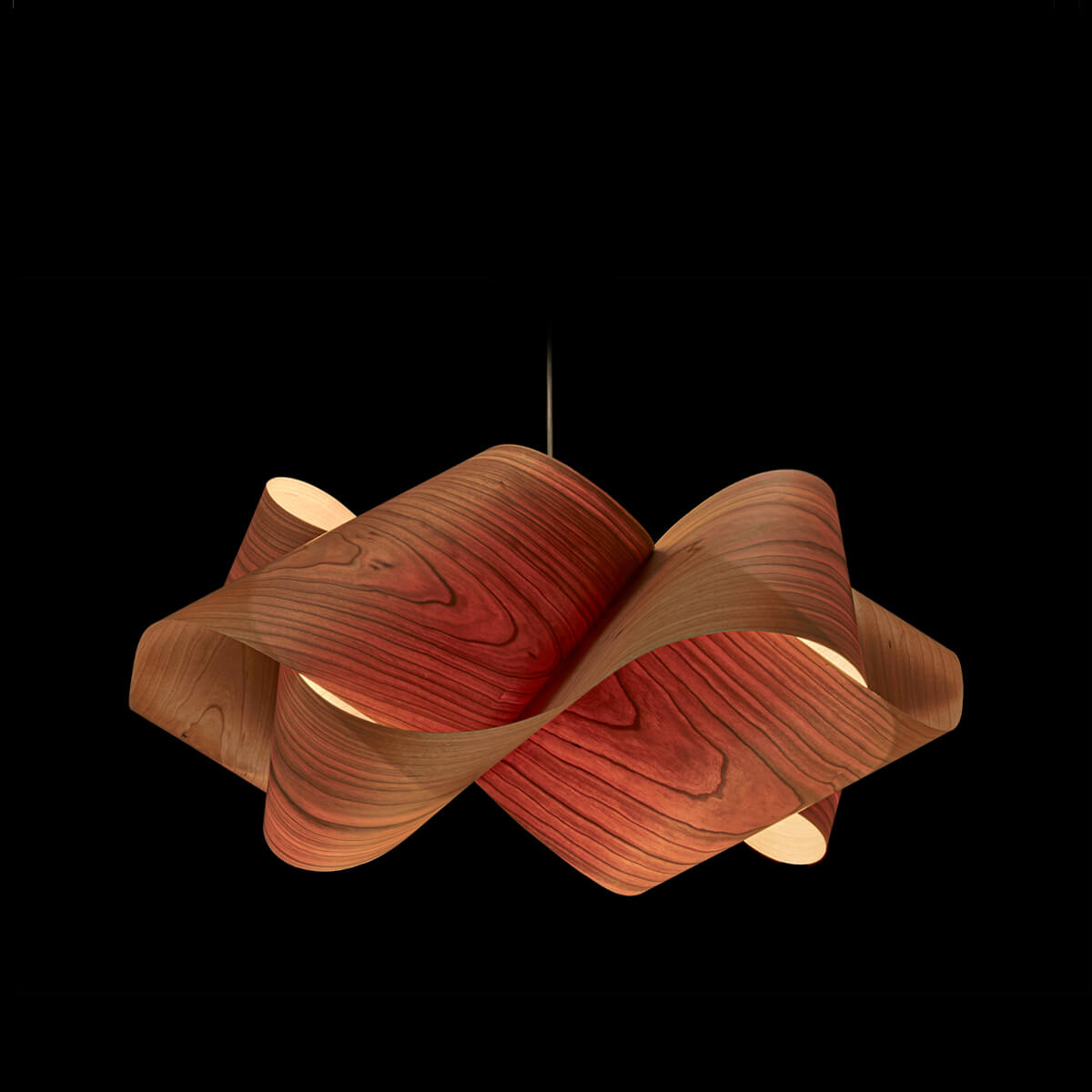 LZF Lamps Swirl Small Pendelleuchte, Kirsche