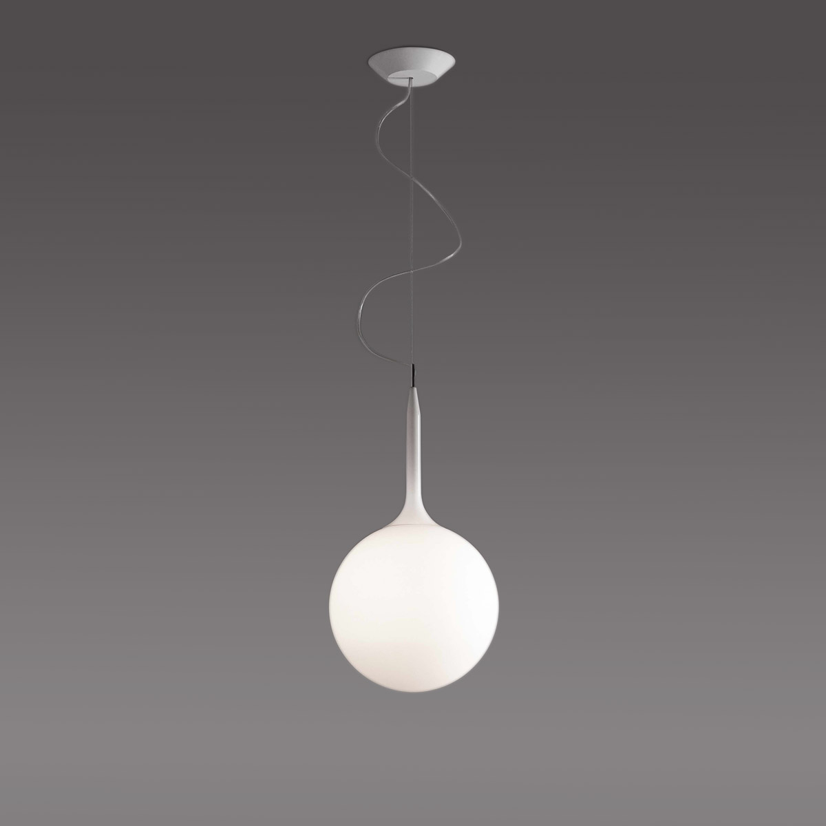 Artemide Design Castore Sospensione, Ø: 25 cm, weiß