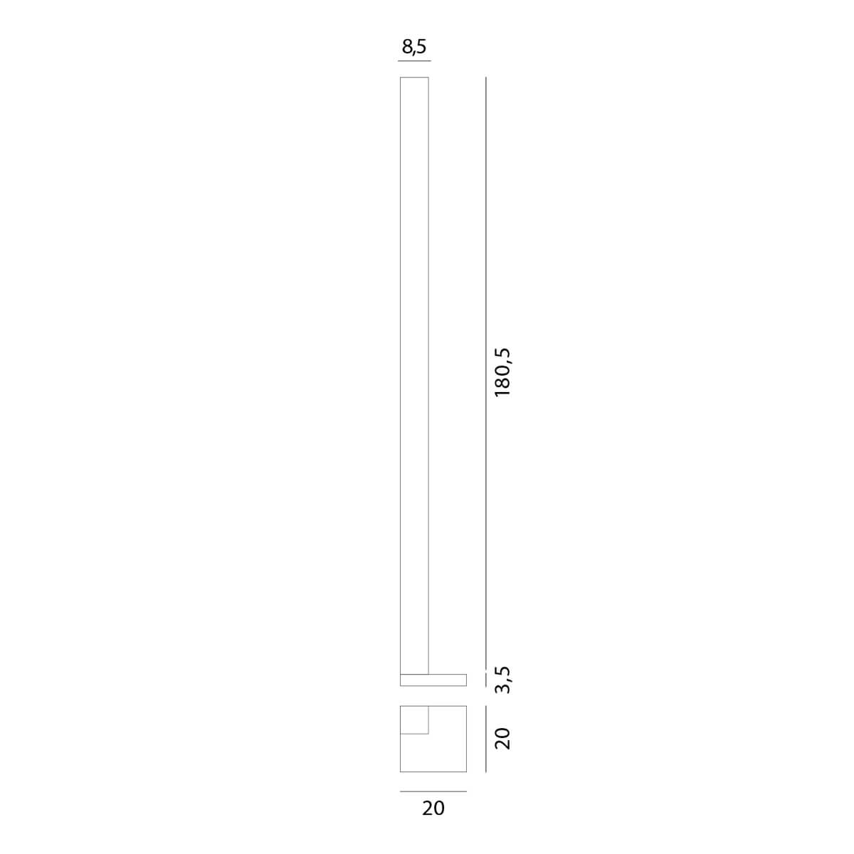 Ciminiere d'Italia F1 LED Stehleuchte