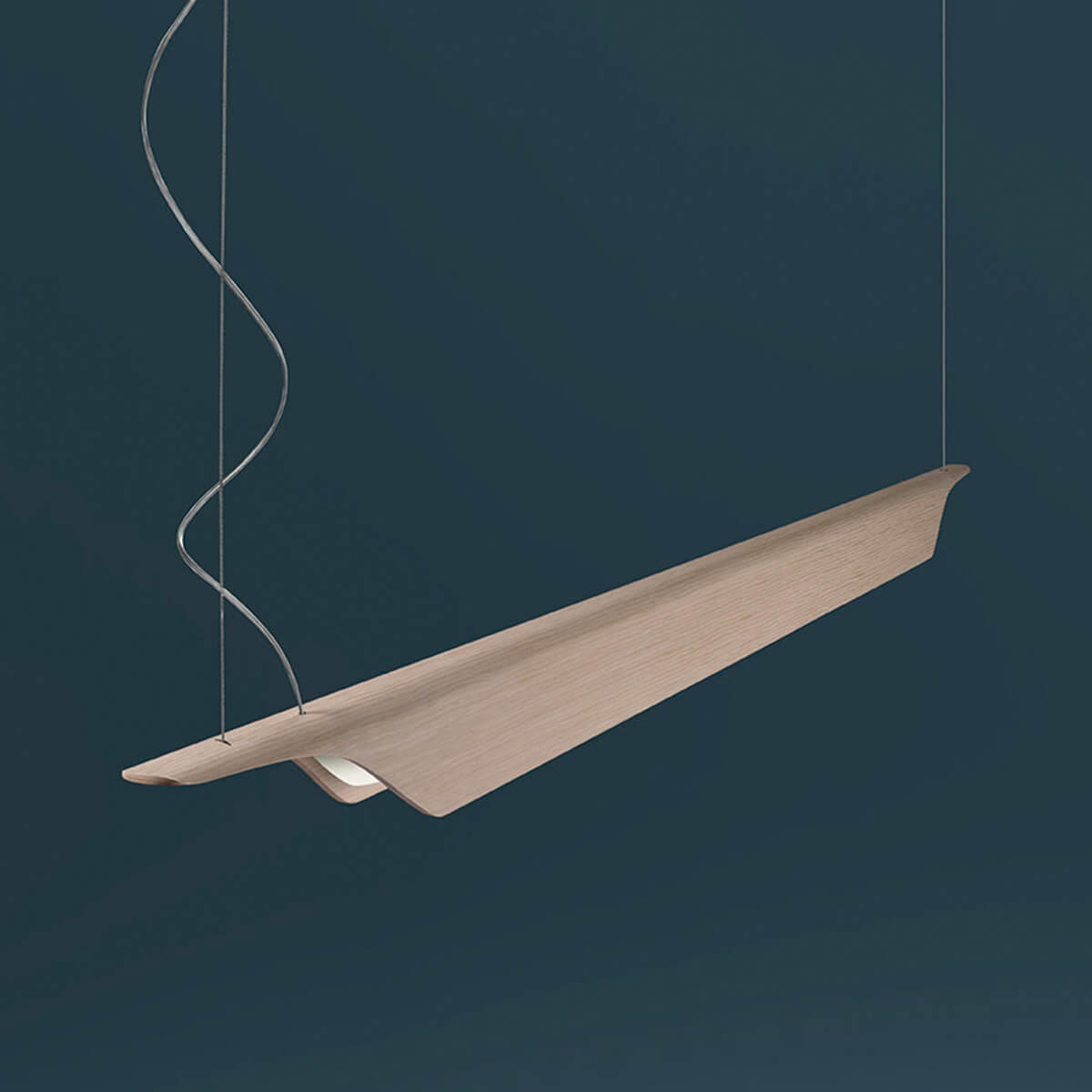 Foscarini Troag Media LED Sospensione, naturale (natur)