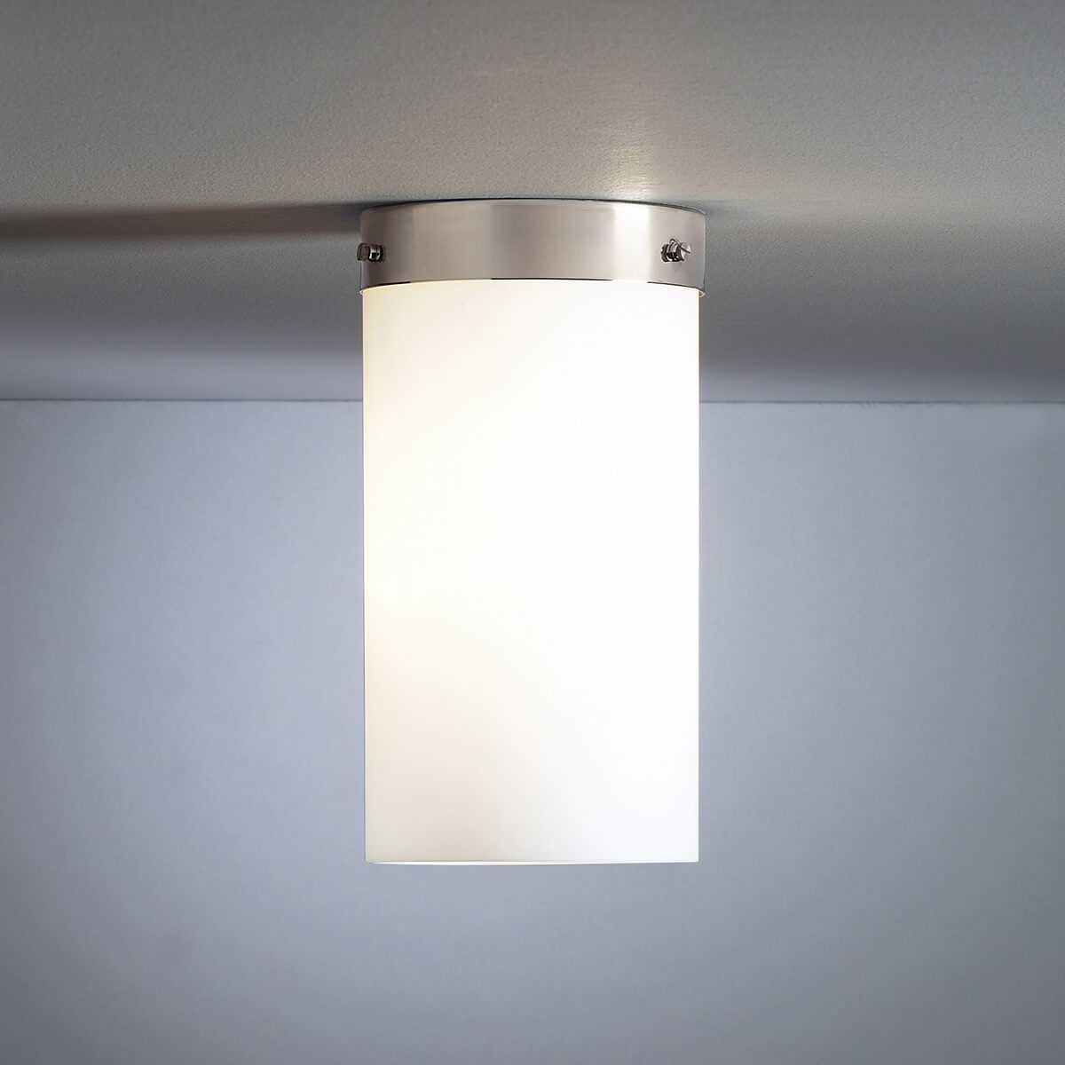 Tecnolumen DMB 31 Deckenleuchte, Nickel / Opalglas