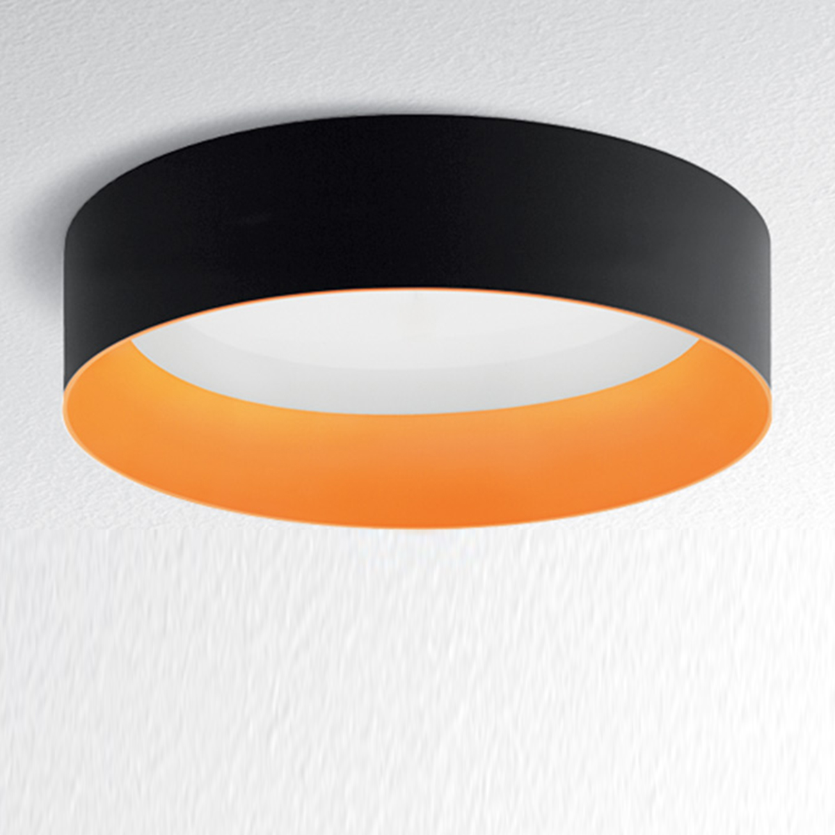 Artemide Tagora 970 Deckenleuchte LED, schwarz-orange