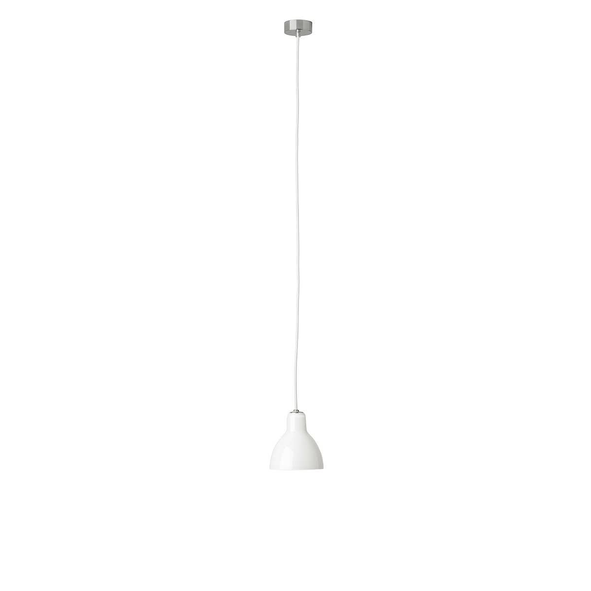 Rotaliana Luxy H5 Pendelleuchte, Kabel: weiß, Schirm: weiß glänzend