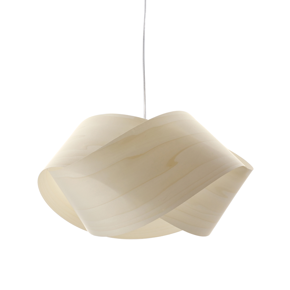 LZF Lamps Nut Pendelleuchte, Kabel: transparent, elfenbeinweiß