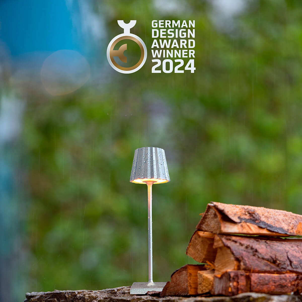 Sompex Troll Nano LED Akkuleuchte, weiß, wurde ausgezeichnet mit dem GERMAN DESIGN AWARD WINNER 2024