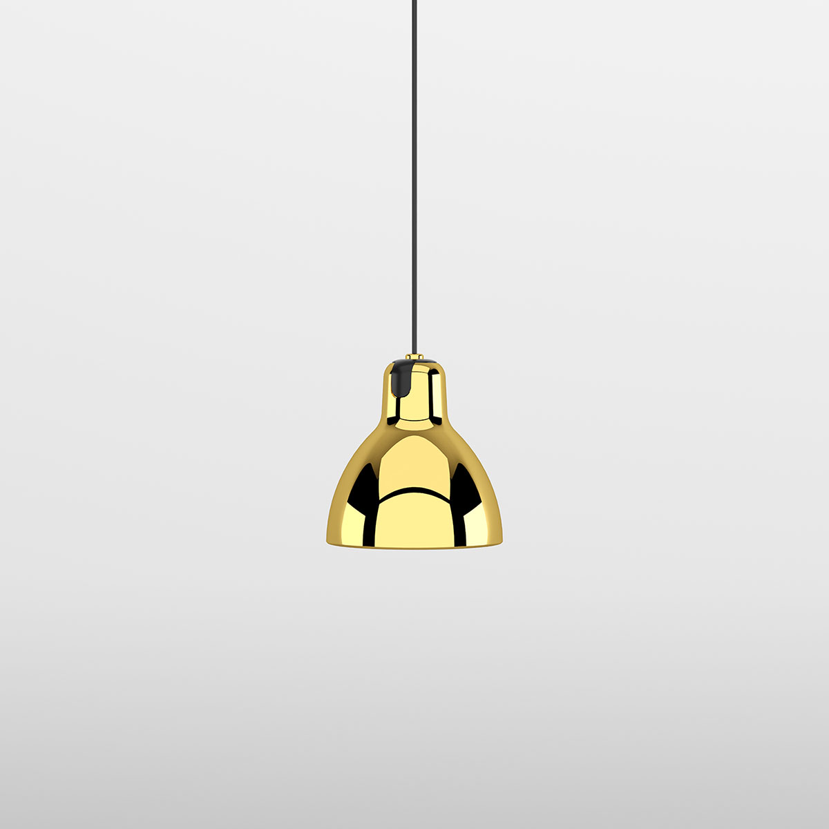 Rotaliana Luxy Glam H5 Pendelleuchte, schwarz metallic / Gold glänzend