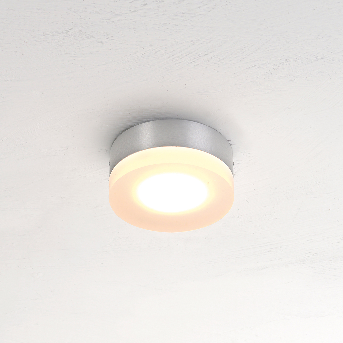 Bopp One LED Wand- / Deckenaufbauleuchte, Aluminium geschliffen
