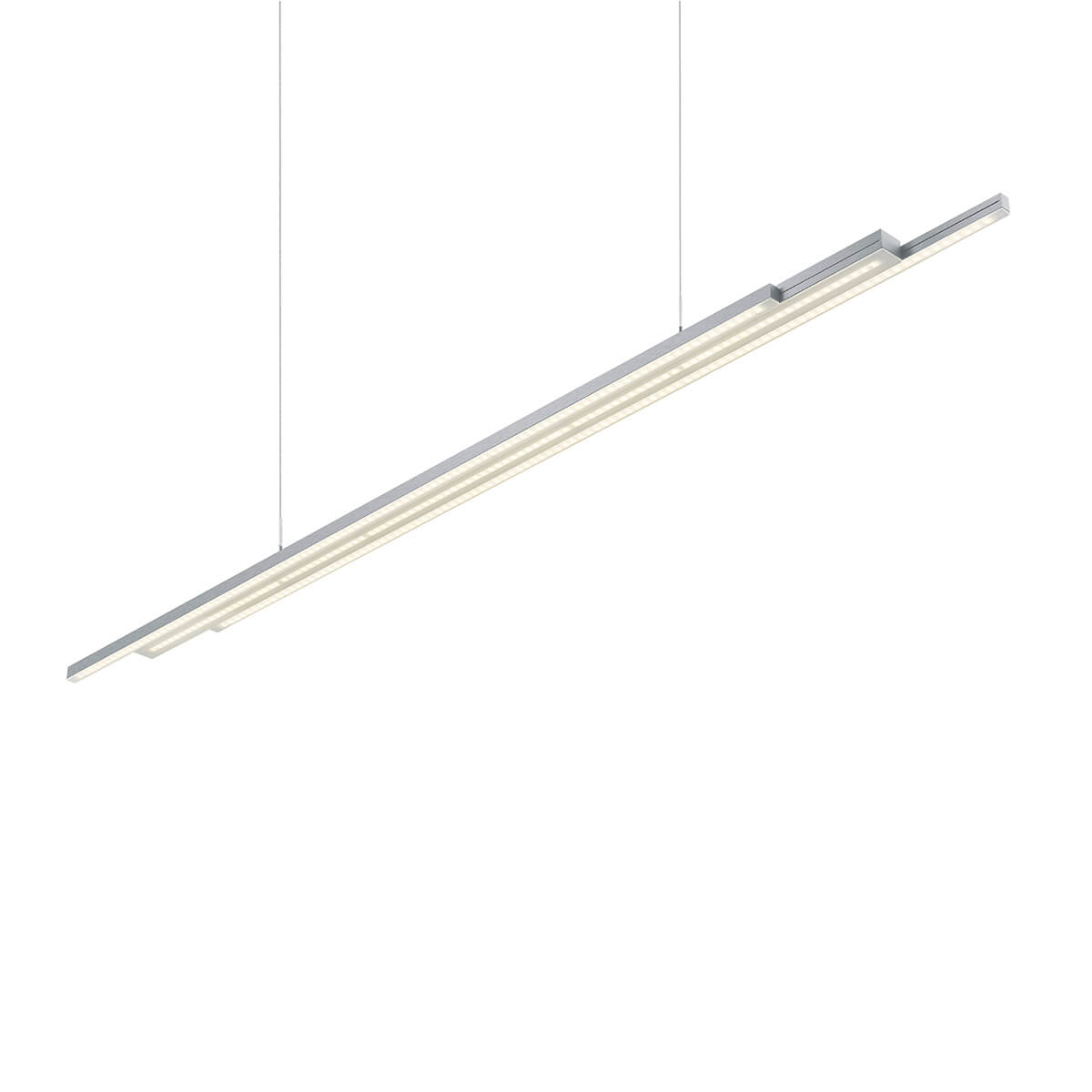 Bankamp Lightline III flex up & down LED Pendelleuchte, Tunable White & Vertical dim, Alu eloxiert