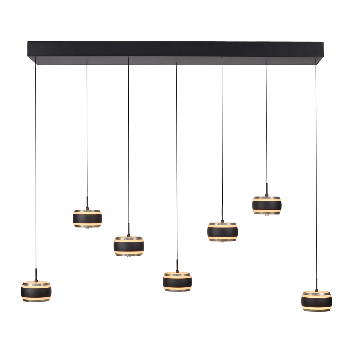 7-flg., black pearl (schwarz) / diamond (hellgrau)