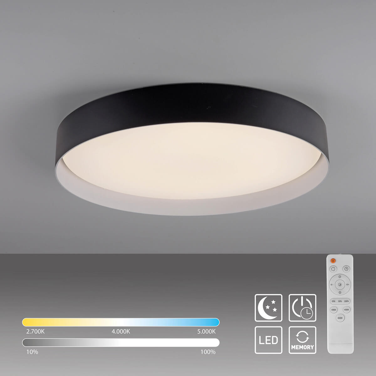 Tavoli LED Deckenleuchte, Ø: 49 cm