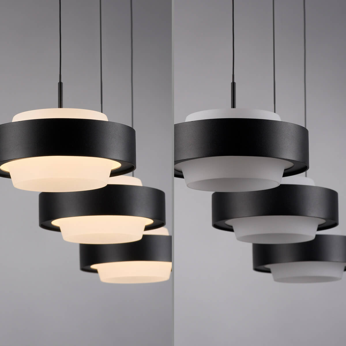 Elmo LED Pendelleuchte, 3-flg.
