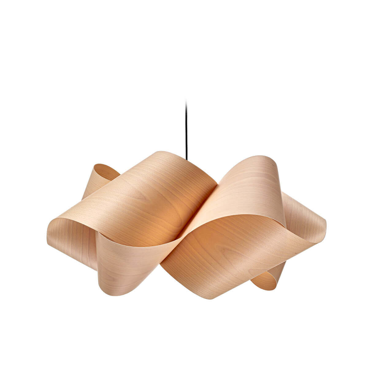 Swirl Small Pendelleuchte, Kabel: schwarz, Rückläufer