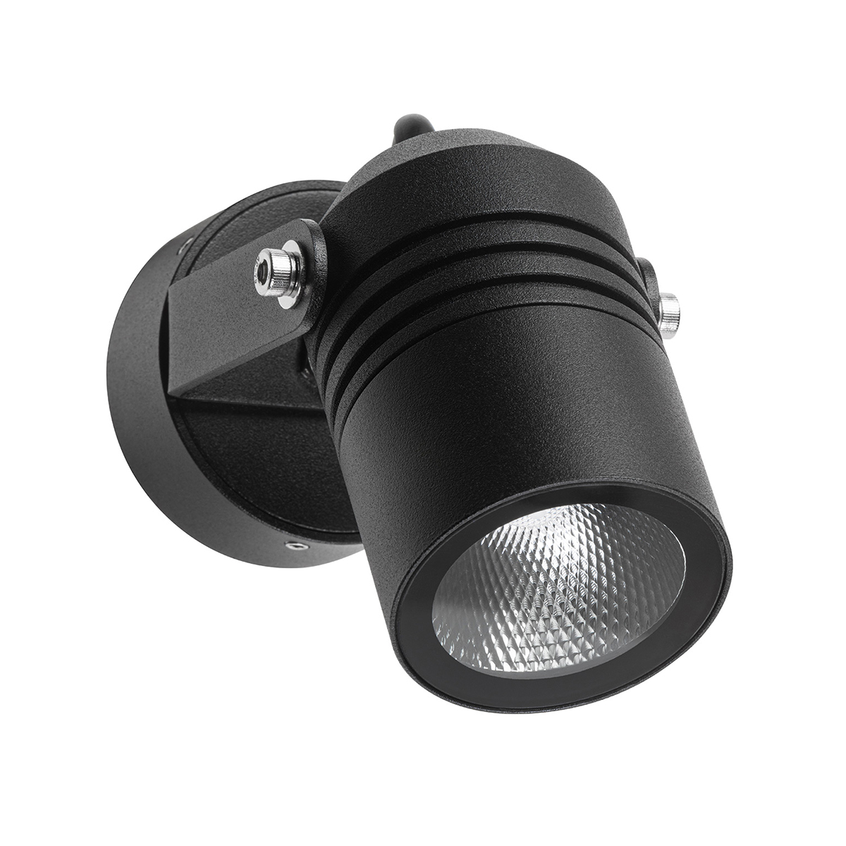 LCD Außenleuchten 5019 LED Wandstrahler, schwarz (ausgeschaltet)