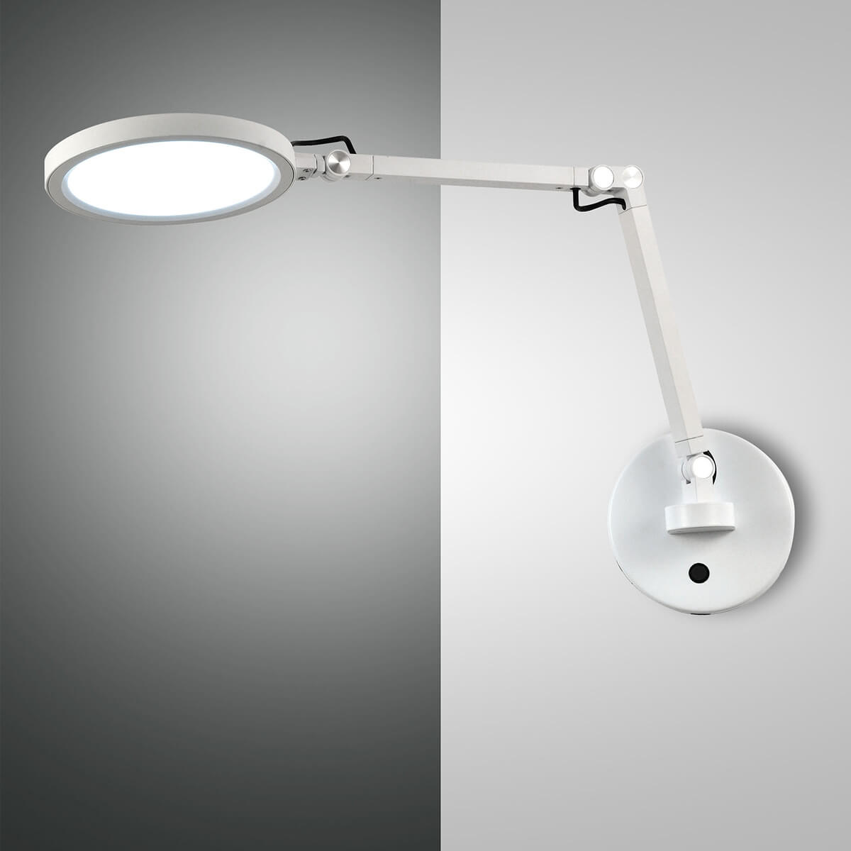 Fabas Luce Regina LED Wandleuchte, weiß
