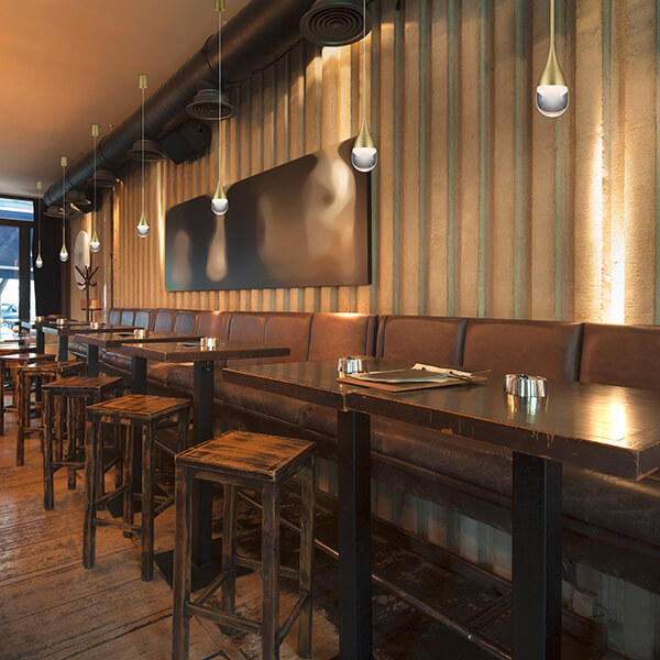 Helestra Deep LED Pendelleuchte, Gold matt