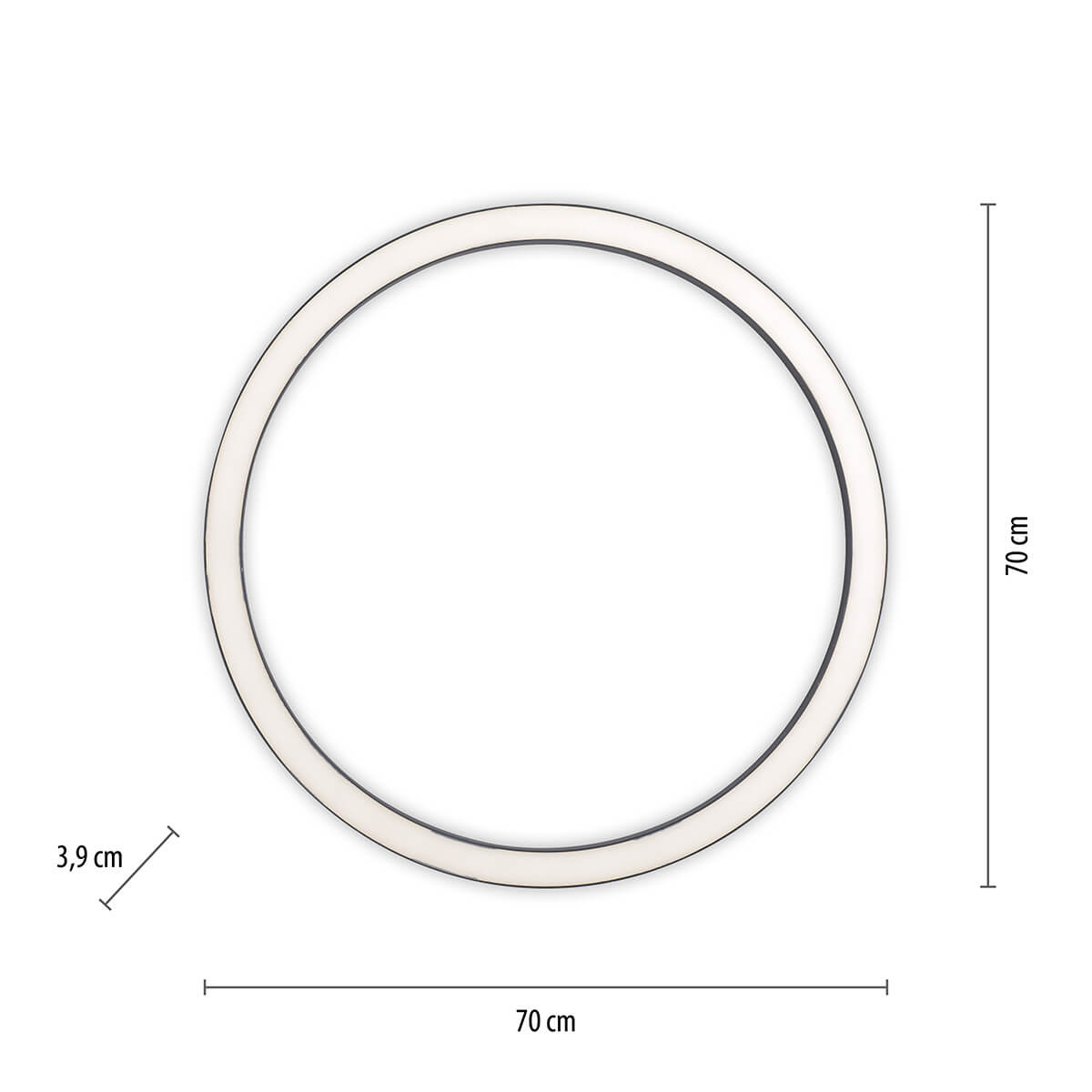 PURE Lines Round LED Deckenleuchte mit CCT