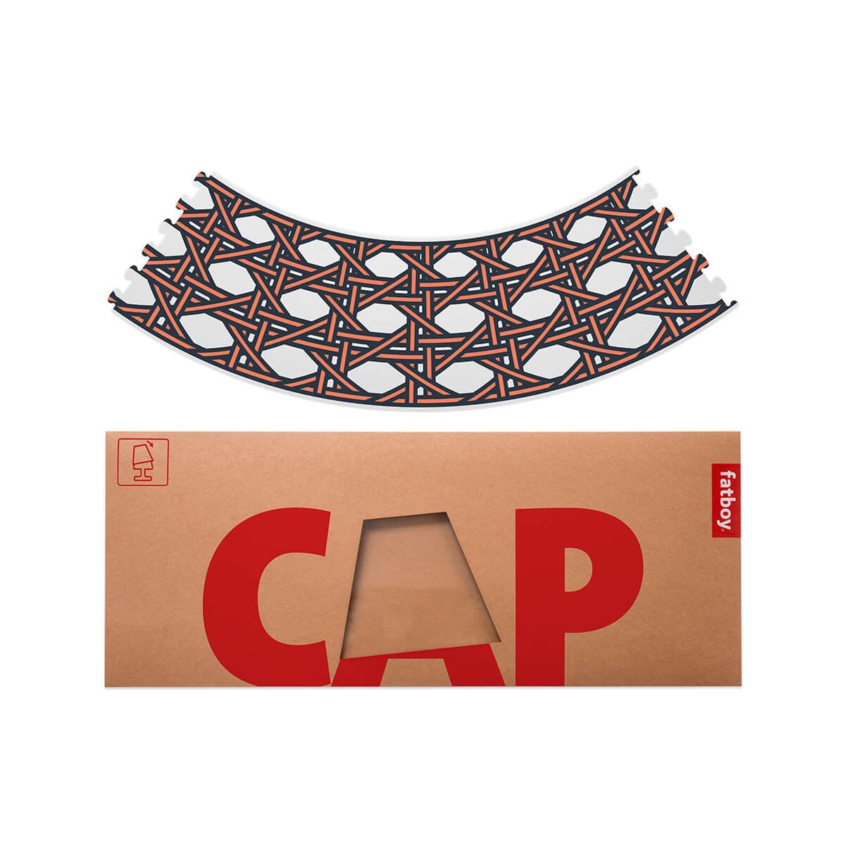 Fatboy Cooper Cappie Mikado für Edison the Petit, Mikado Pumpkin Orange, Verpackung