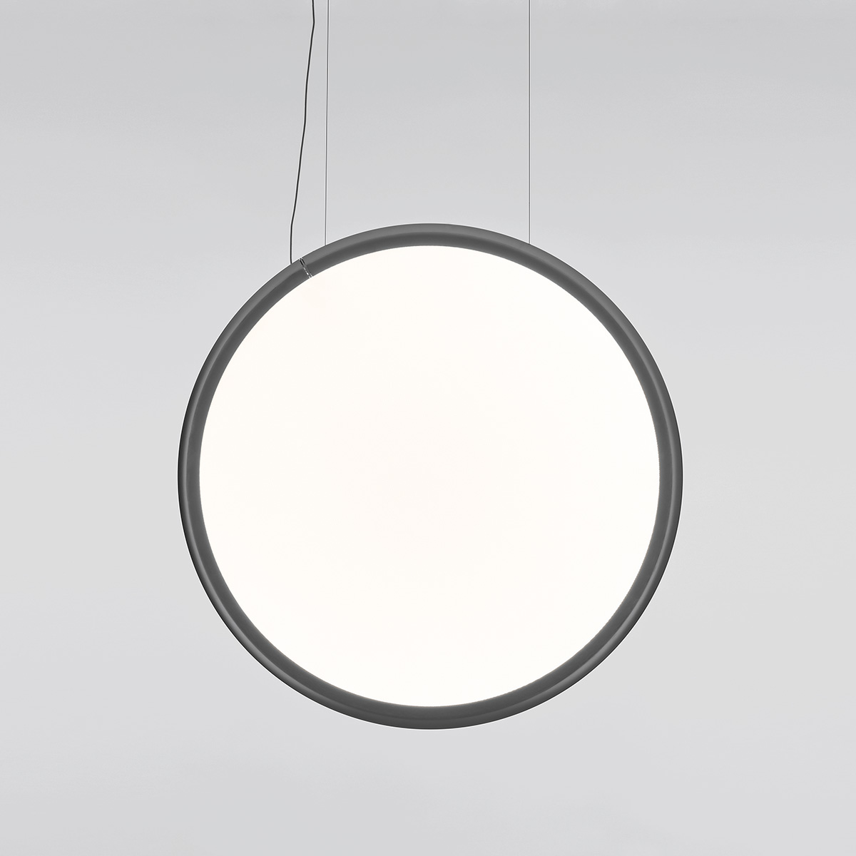 Artemide Design Discovery Vertical 70 LED Sospensione, Tunable White, App-kompatibel, Aluminium satiniert