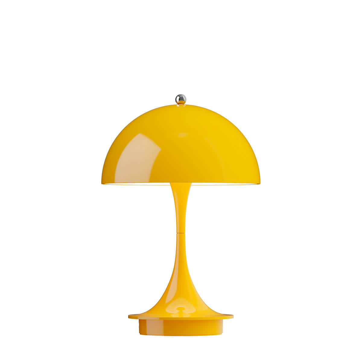 Louis Poulsen Panthella 160 Portable V3 LED Akkuleuchte, opak gelb – Design by Verner Panton