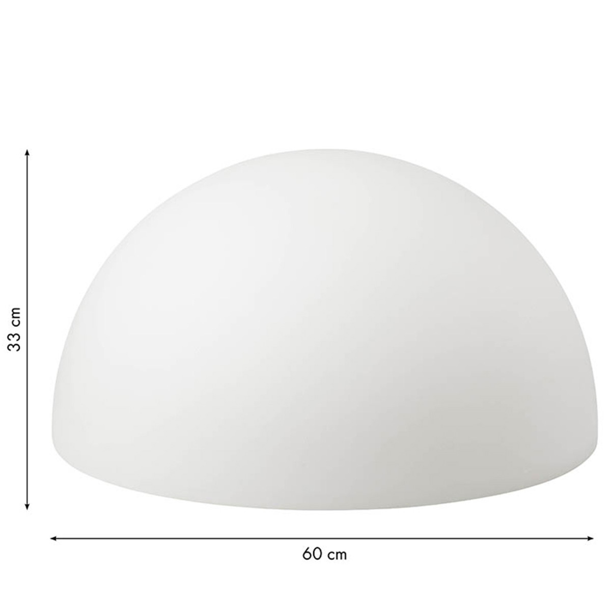 8 seasons design Shining Sunrise Dekoleuchte, 60 cm, Maßzeichnung