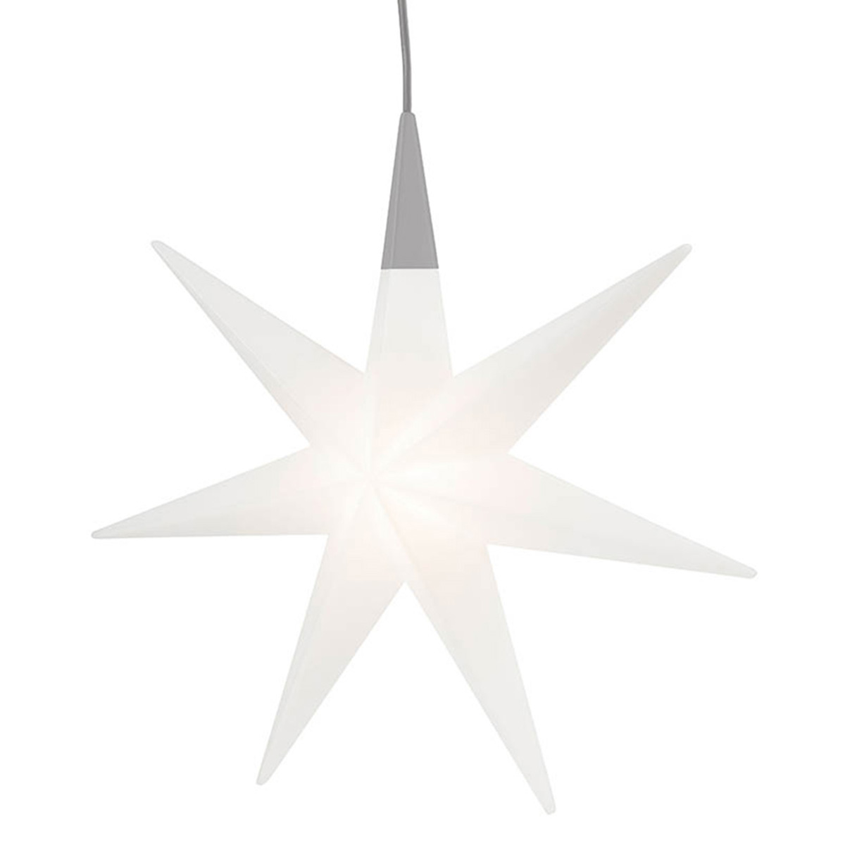 8 seasons design Shining Glory Star LED Dekoleuchte, weiß