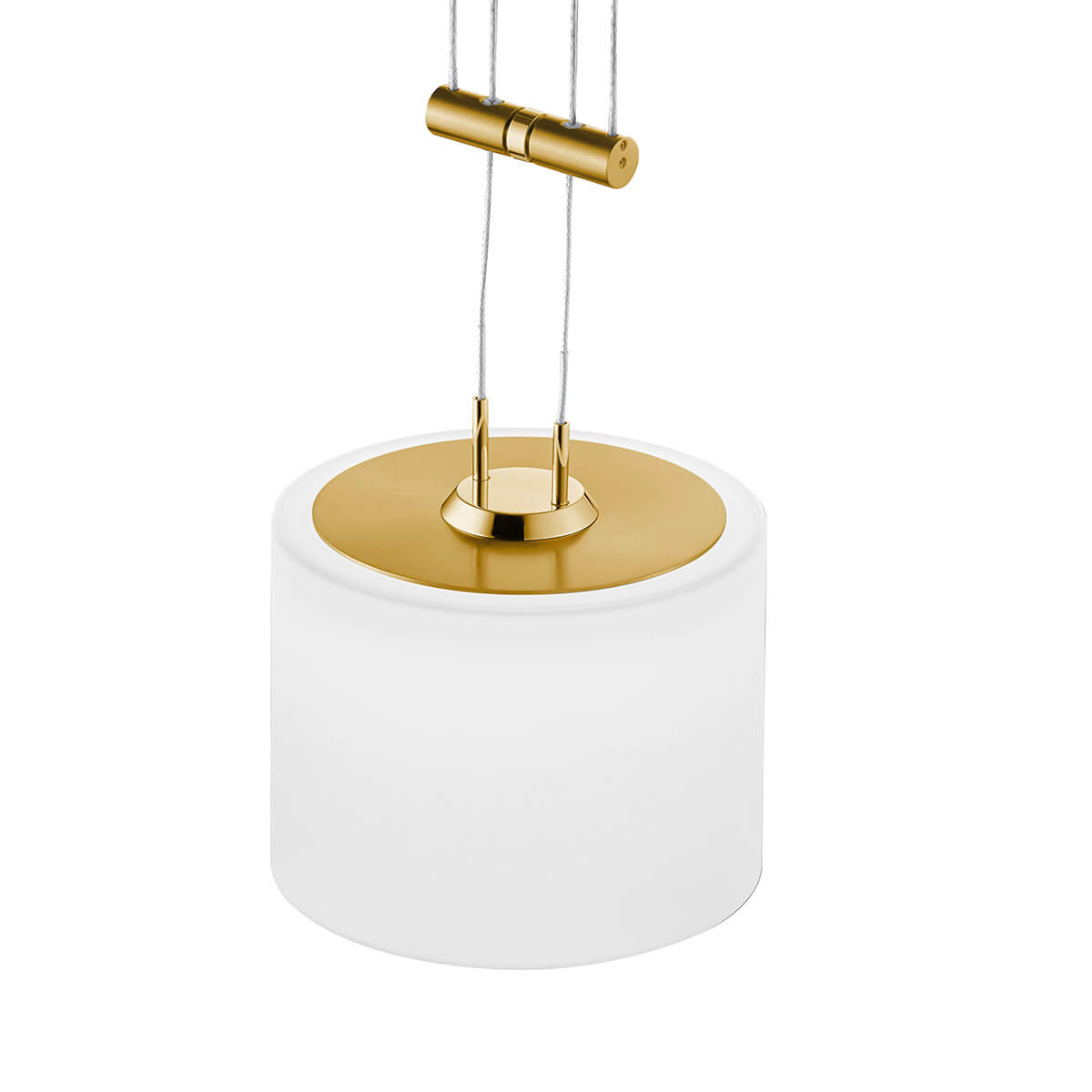 Bankamp Grazia LED Pendelleuchte, 2-flg., Messing matt / blank