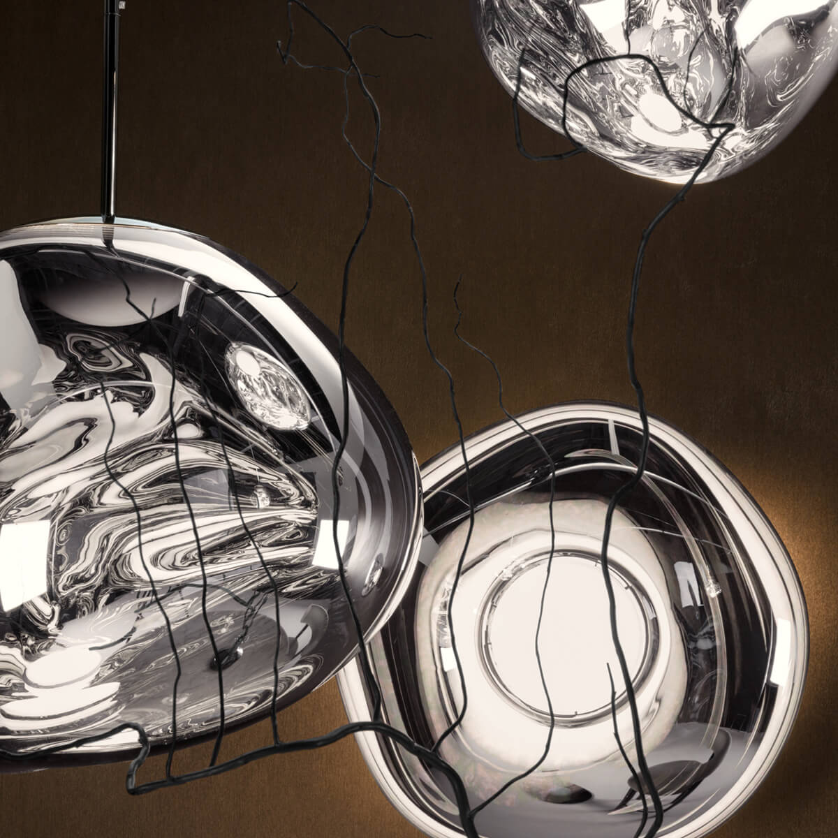 Melt Medium Surface Light LED Wandleuchte