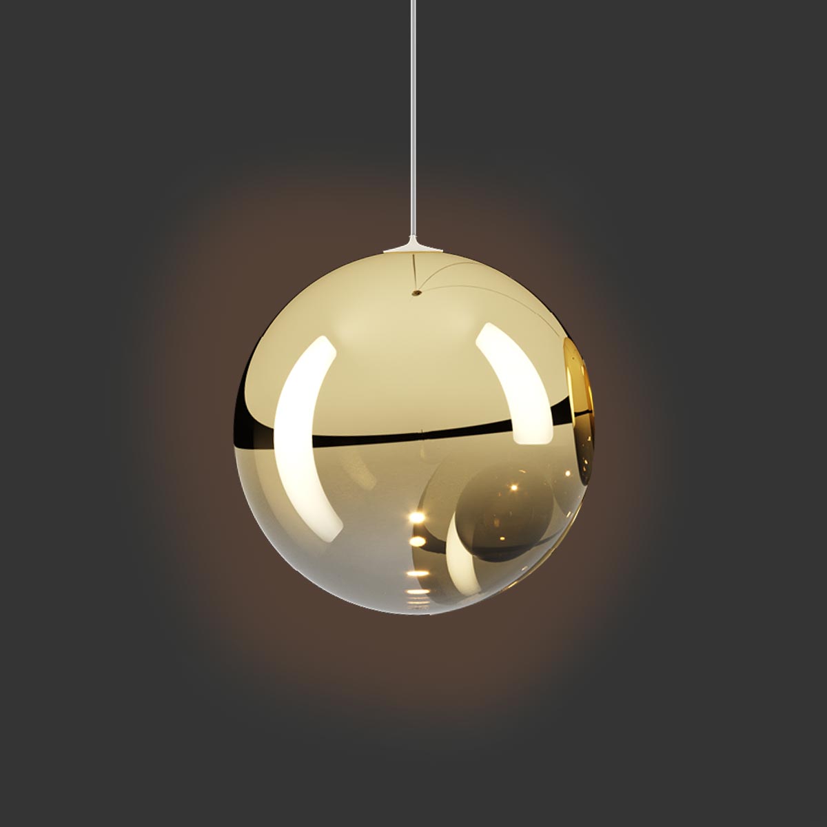 Lodes Random Solo 18 LED Pendelleuchte, Gold