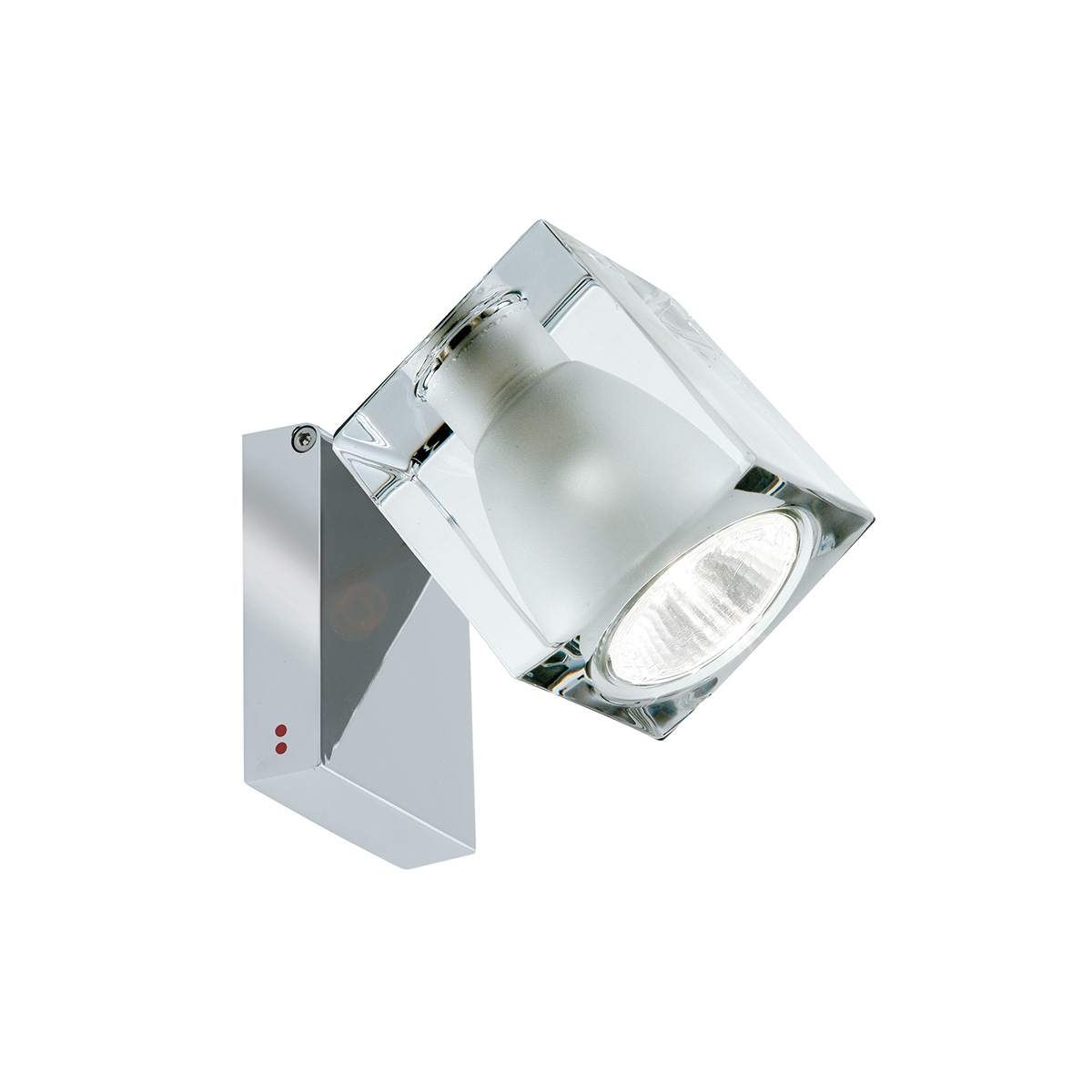 Fabbian Cubetto Wand- / Deckenleuchte, kippbar, transparent